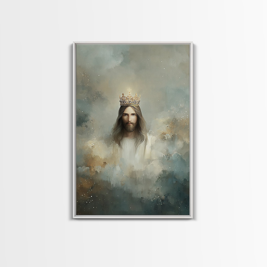 Crowned Glory – Framed Canvas Print – Jesus Art Print – Christian Wall Art – Christian Art Canvas – Christian Art – Unique Christian Art