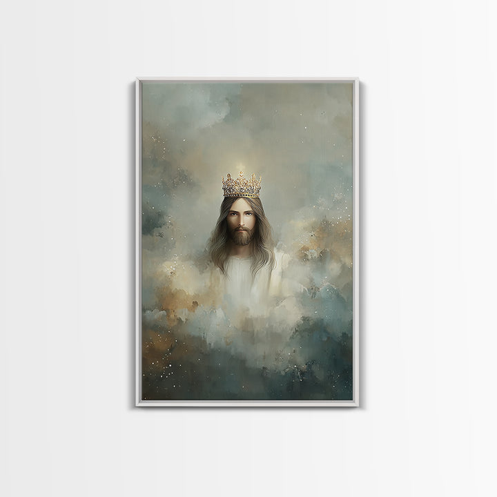 Crowned Glory – Framed Canvas Print – Jesus Art Print – Christian Wall Art – Christian Art Canvas – Christian Art – Unique Christian Art