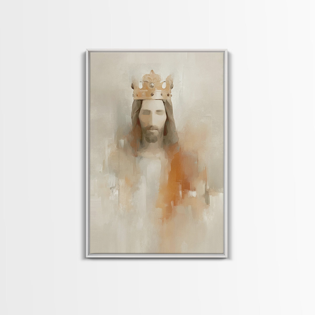 Holy Light Reverie - Framed Canvas Print - Christian Art Canvas - Christian Wall Art - Jesus Painting - Christian Decor - Christmas Art - F