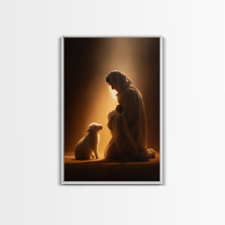 Everlasting Peace - Framed Canvas Print - Christian Wall Art - Christian Art Canvas - Jesus Painting - Christian Decor - Christmas Art - Fa