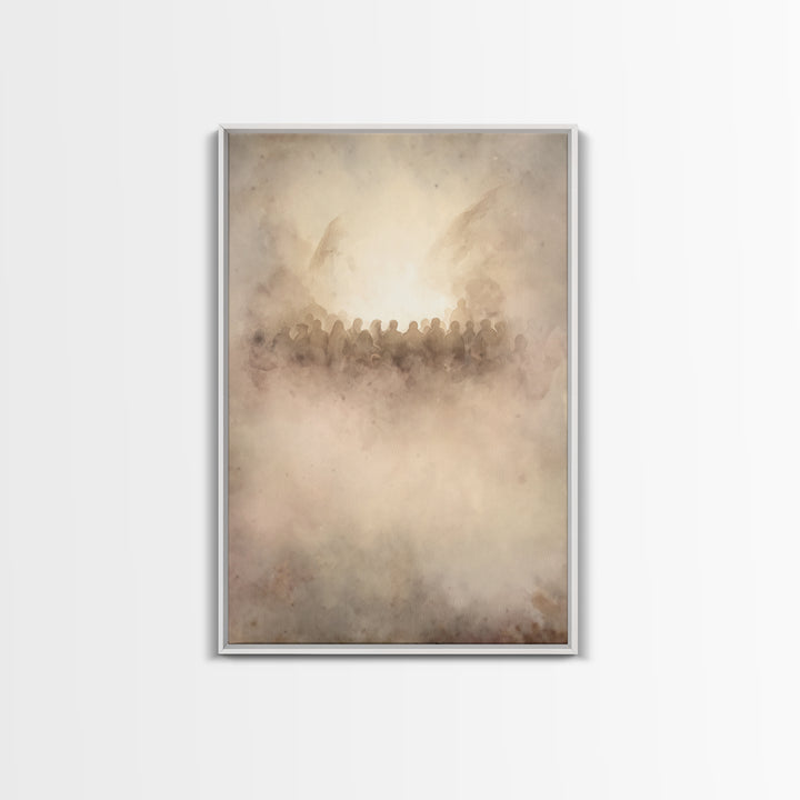 Clouds Of Glory – Framed Canvas Print – Christian Art Canvas – Christian Wall Art – Christian Art – Christmas Art Prints – Christian Christ