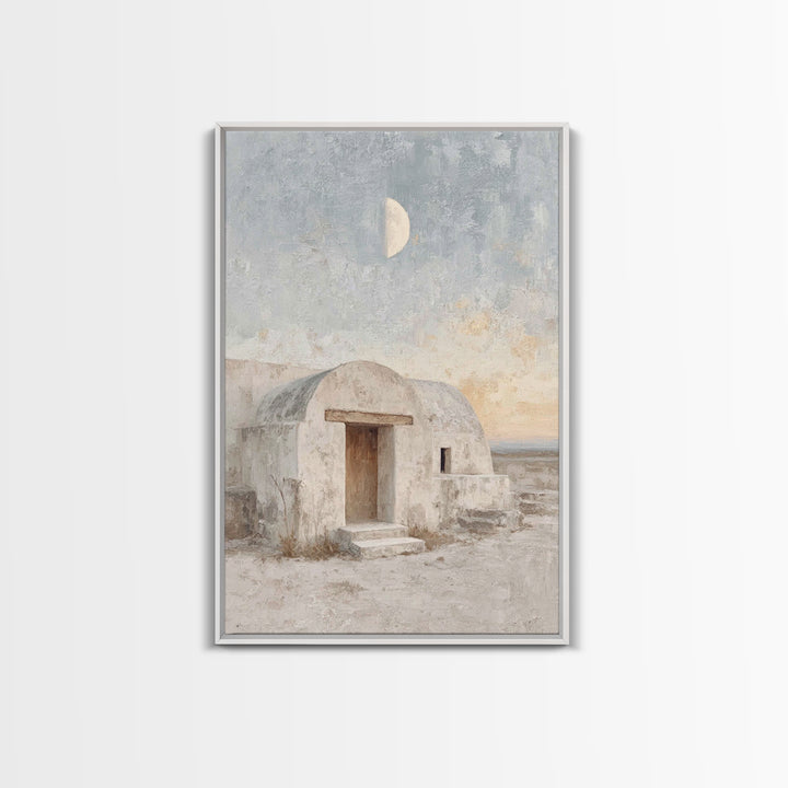 Desert Dwelling Hope, Framed Canvas Print, Christmas Art, Christian Wall Art, Christian Art Canvas, Christian Christmas Art, Christian Gift
