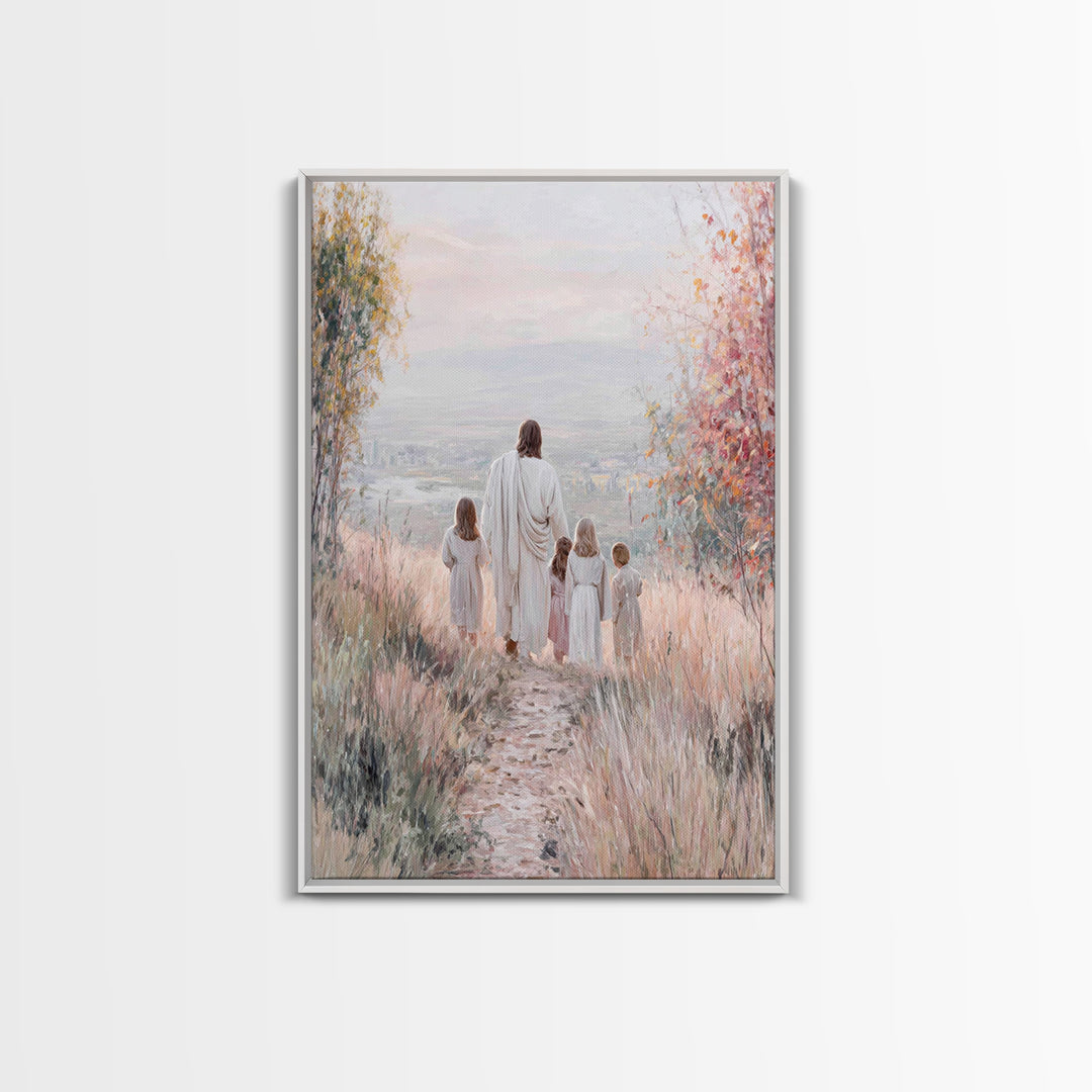 Path Of Mercy – Framed Canvas Print – Christian Wall Art – Christian Art Canvas – Jesus Painting – Christian Decor – Christmas Art