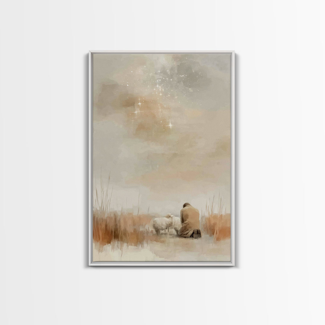 Quiet Mercy – Framed Canvas Print – Christian Art Canvas – Christian Wall Art – Subtle Christian Art – Christian Painting – Christian Chris