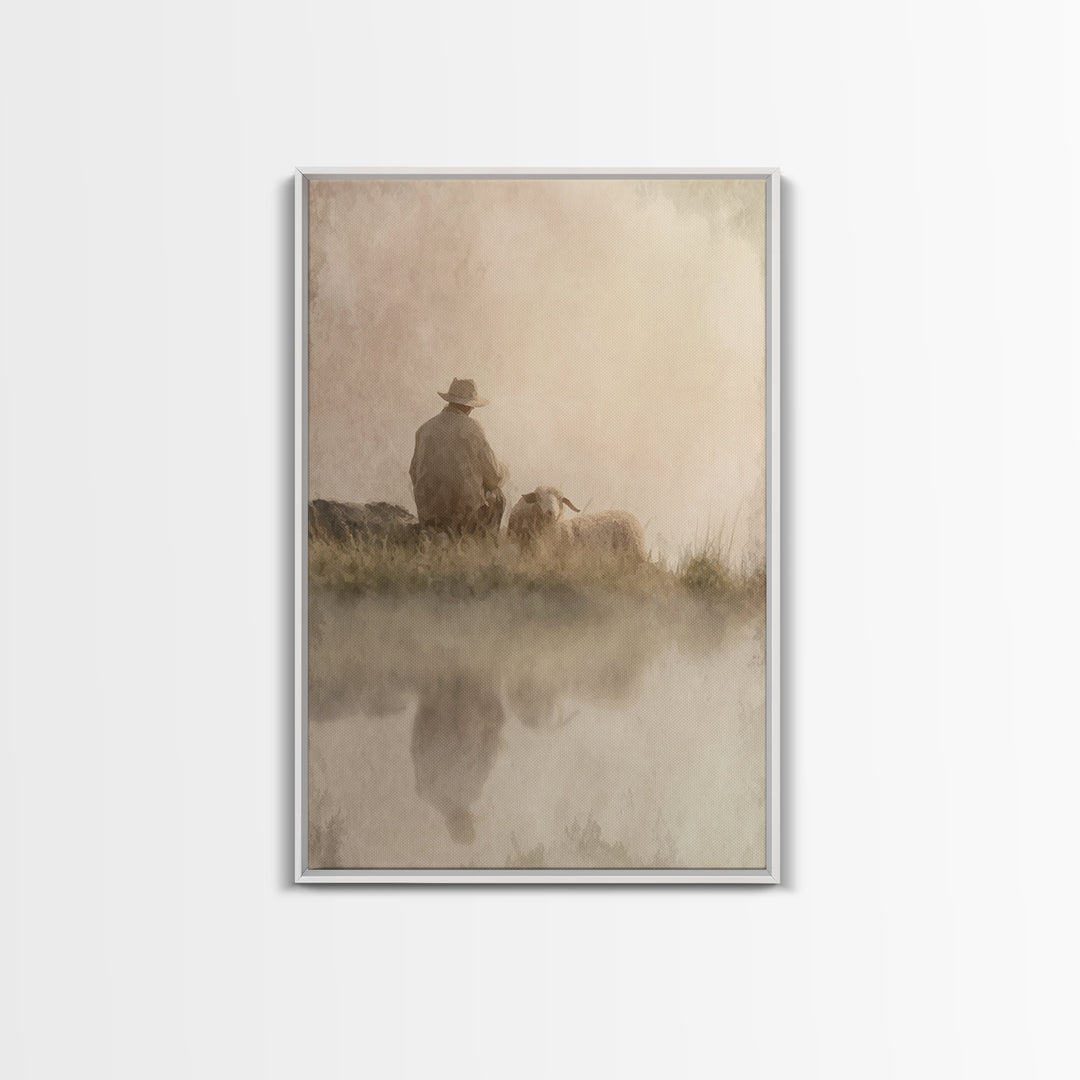 Morning Promise – Framed Canvas Print – Christian Art Canvas – Christian Wall Art – Subtle Christian Art – Christian Christmas Art – Christ