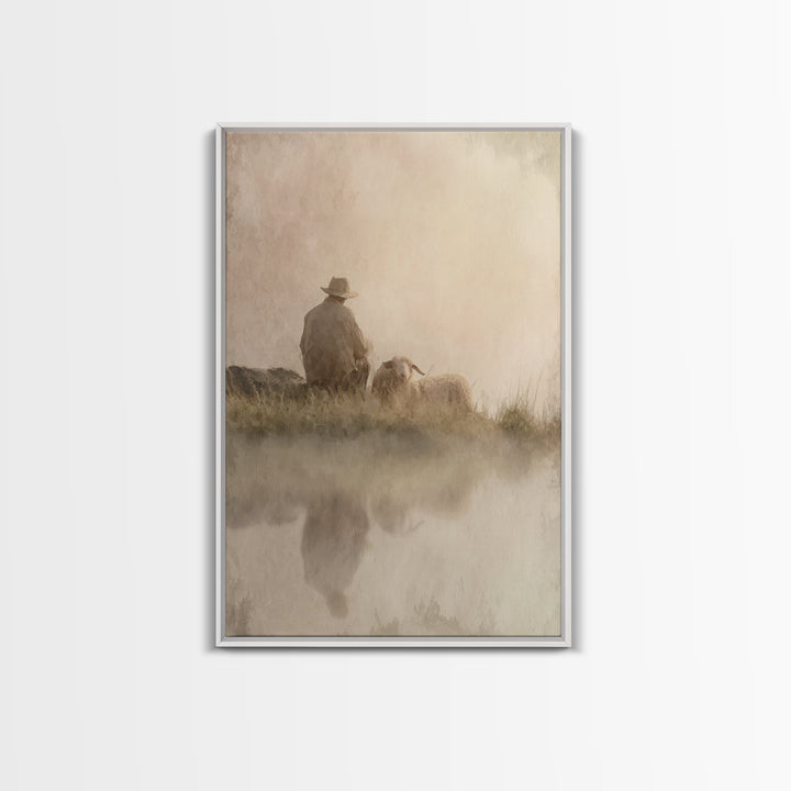 Morning Promise – Framed Canvas Print – Christian Art Canvas – Christian Wall Art – Subtle Christian Art – Christian Christmas Art – Christ