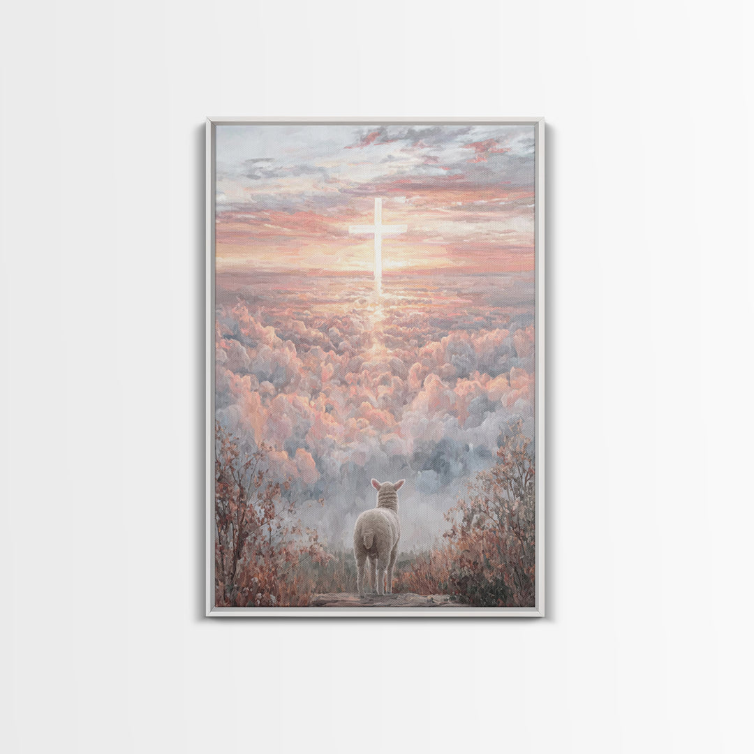 Radiant Mercy, Framed Canvas Print, Christian Wall Art, Christian Art Painting, Jesus Christmas Art, Large Christian Painting, Christian De