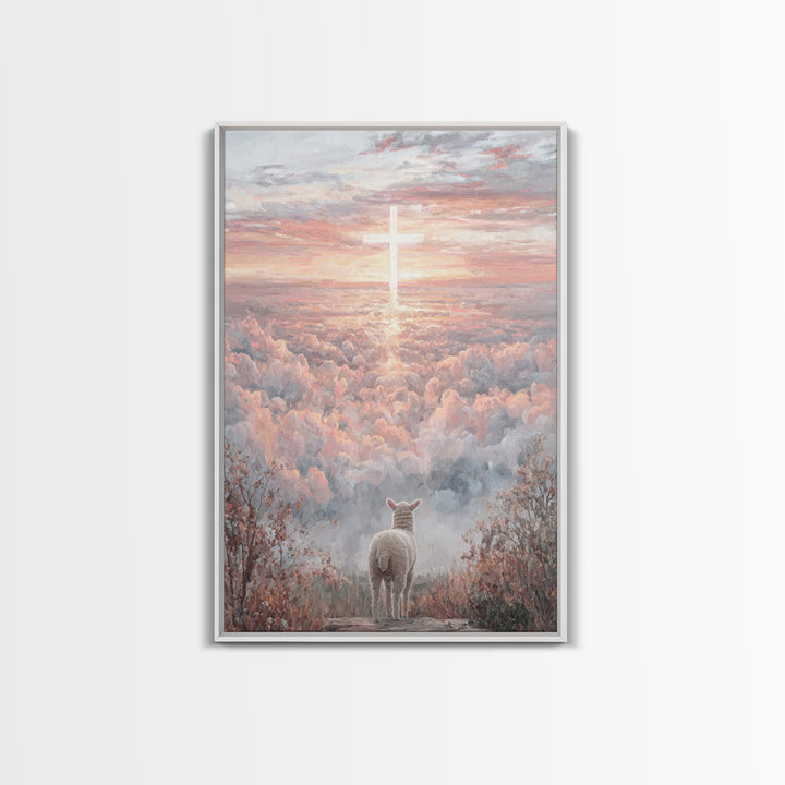 Radiant Mercy, Framed Canvas Print, Christian Wall Art, Christian Art Painting, Jesus Christmas Art, Large Christian Painting, Christian De