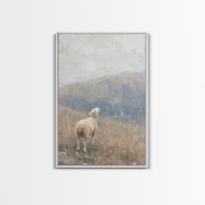 Cloudpath Blessing – Framed Canvas Print – Christian Art Canvas – Christian Wall Art – Christmas Art Work – Christian Gift Ideas – Jesus Pa