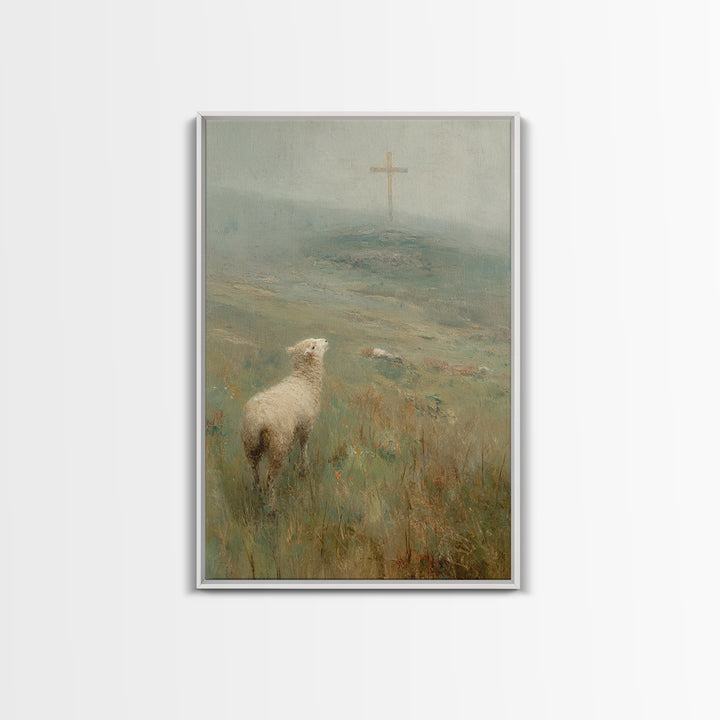 Hillside Promise | Framed Canvas Print | Christian Wall Art | Christian Art Canvas | Subtle Christian Art | Christian Christmas Art | Chris