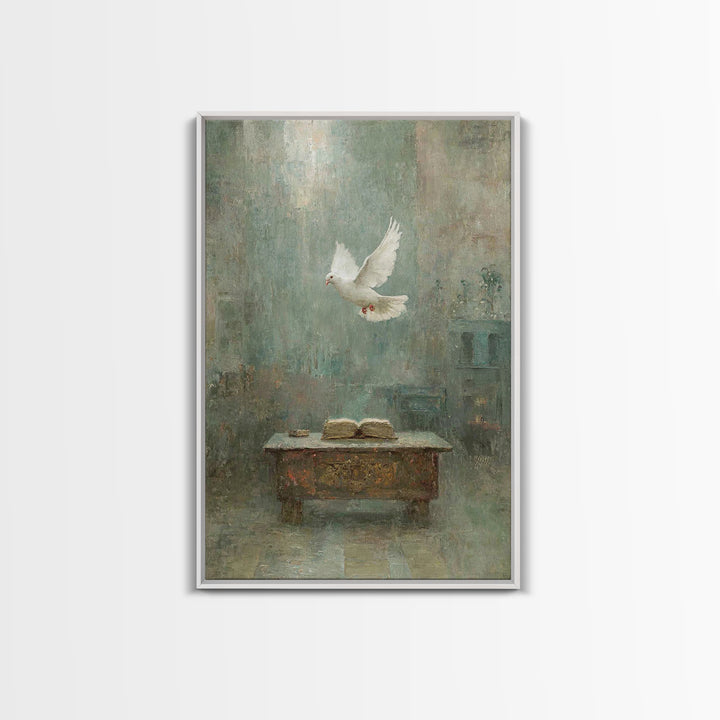 Spirit Of Wisdom – Framed Canvas Print – Christian Wall Art – Christian Art Canvas – Christian Gift Ideas – Christian Christmas Art – Chris