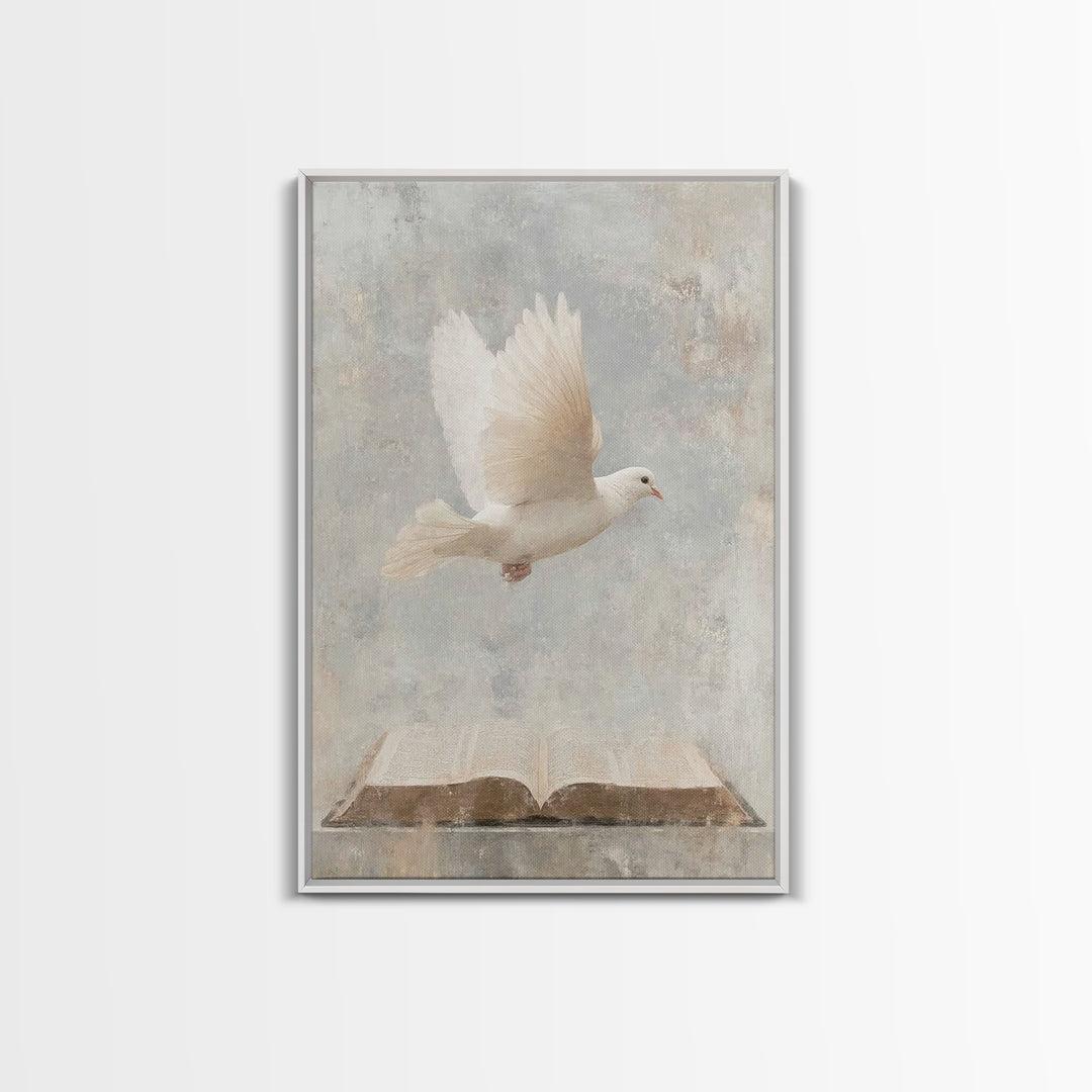 Holy Light Flight – Framed Canvas Print – Christian Art – Christian Wall Art – Christian Art Canvas – Subtle Christian Art – Christian Gift