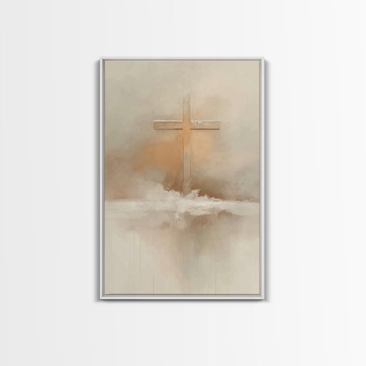 Winter Redemption – Framed Canvas Print – Christian Art Print – Christian Wall Art – Subtle Christian Art – Christian Decor – Christian Gif