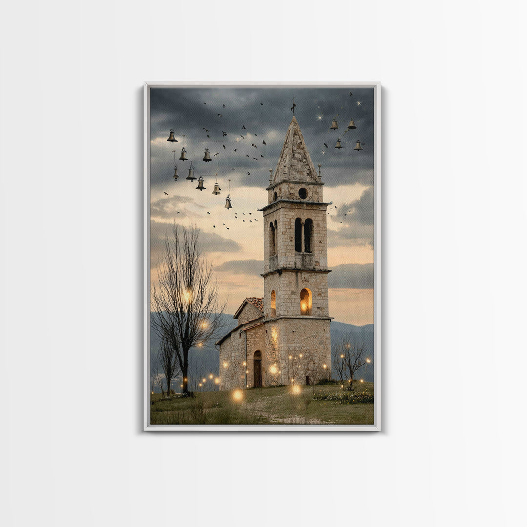 City of Light - Framed Canvas Print - Christian Art Canvas - Christmas Art - Christian Christmas Art - Christian Wall Art - Christian Gift