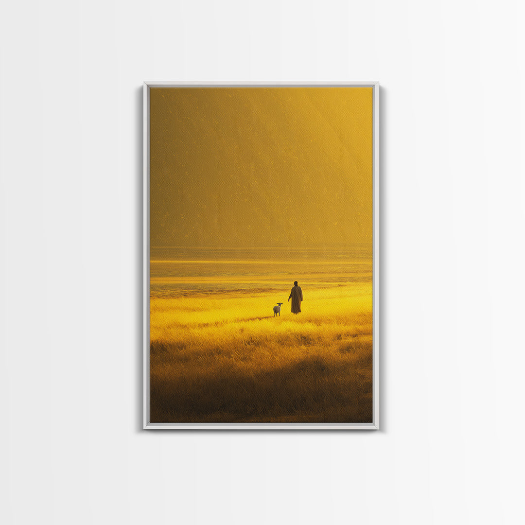 Galilee Sky Mercy, Framed Canvas Print, Christian Art Canvas, Christian Wall Art, Christmas Art, Jesus Painting, Christian Christmas Art