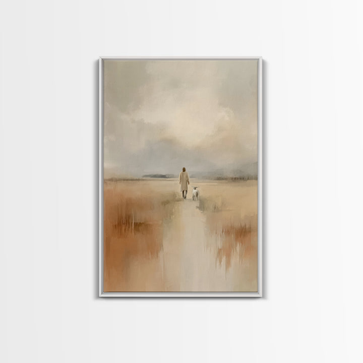 Shepherds Path Grace – Framed Canvas Print – Christian Wall Art – Jesus Painting – Christian Art Canvas – Christian Christmas Art – Christi