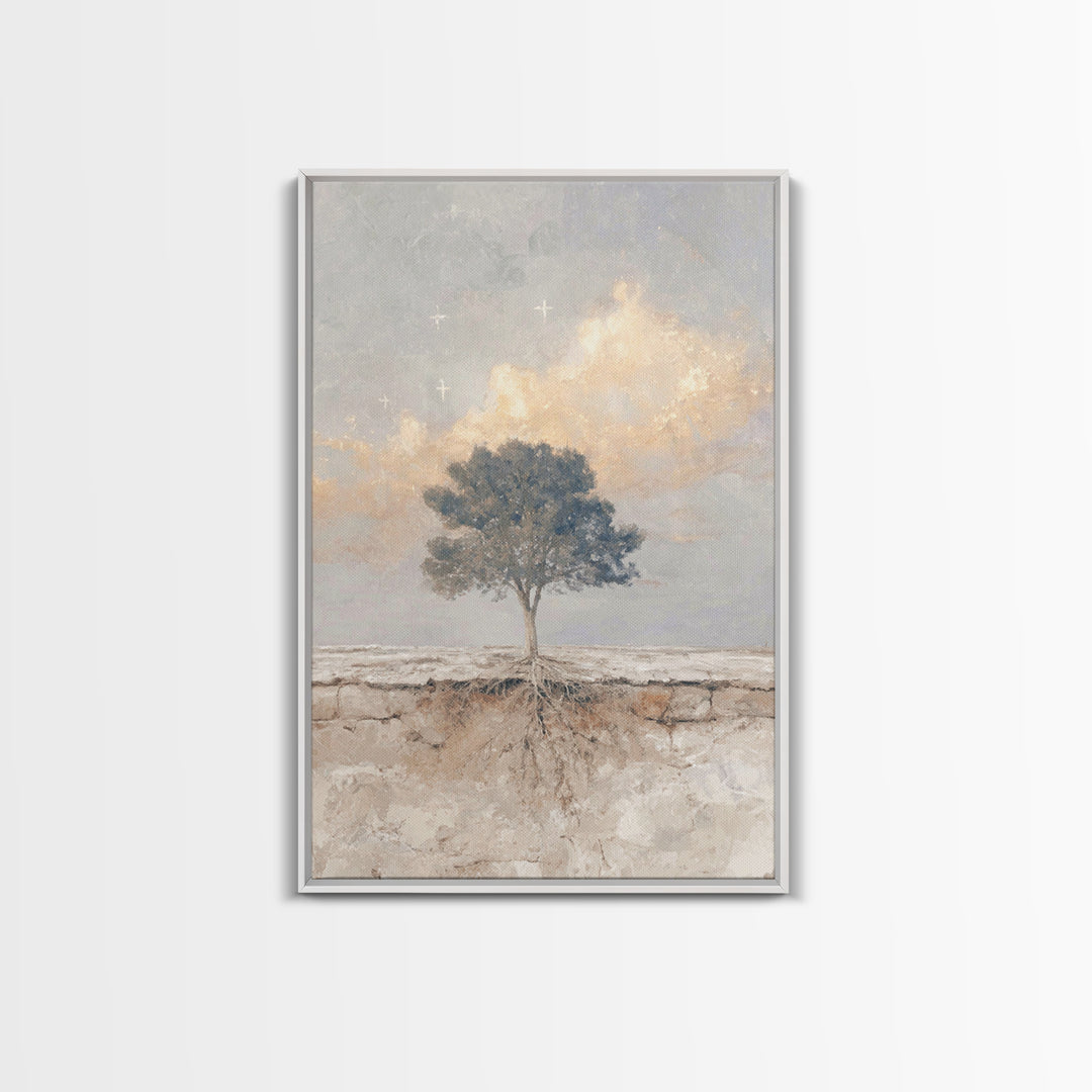 Tree Of Promise – Framed Canvas Print – Christian Wall Art – Christian Art Canvas – Christian Art Prints – Unique Christian Art – Christian