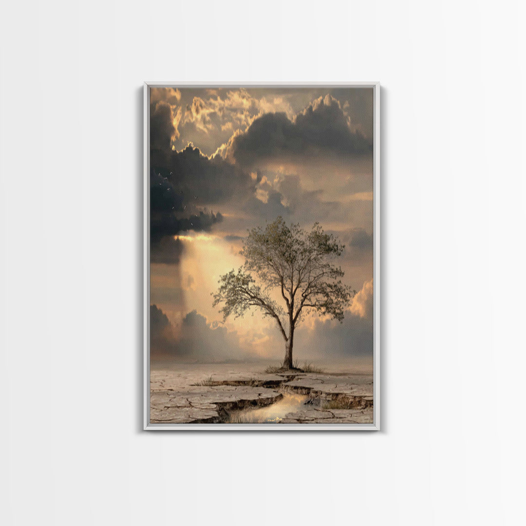 Stormvale Covenant – Framed Canvas Print – Christian Wall Art – Christian Art Canvas – Moody Christian Art – Christian Gift – Christian Dec