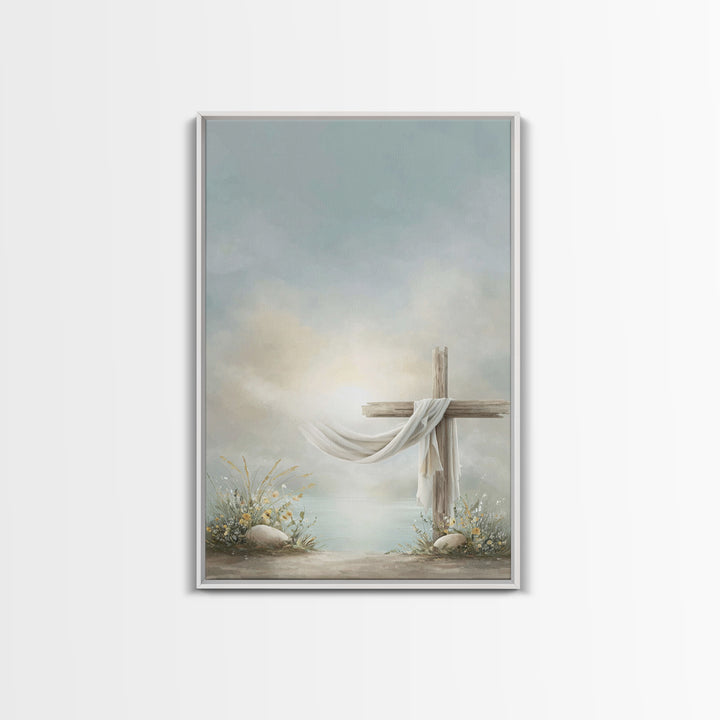 Morning of Grace – Framed Canvas Print – Christian Wall Art – Christian Art Canvas – Christian Painting – Christian Christmas Art