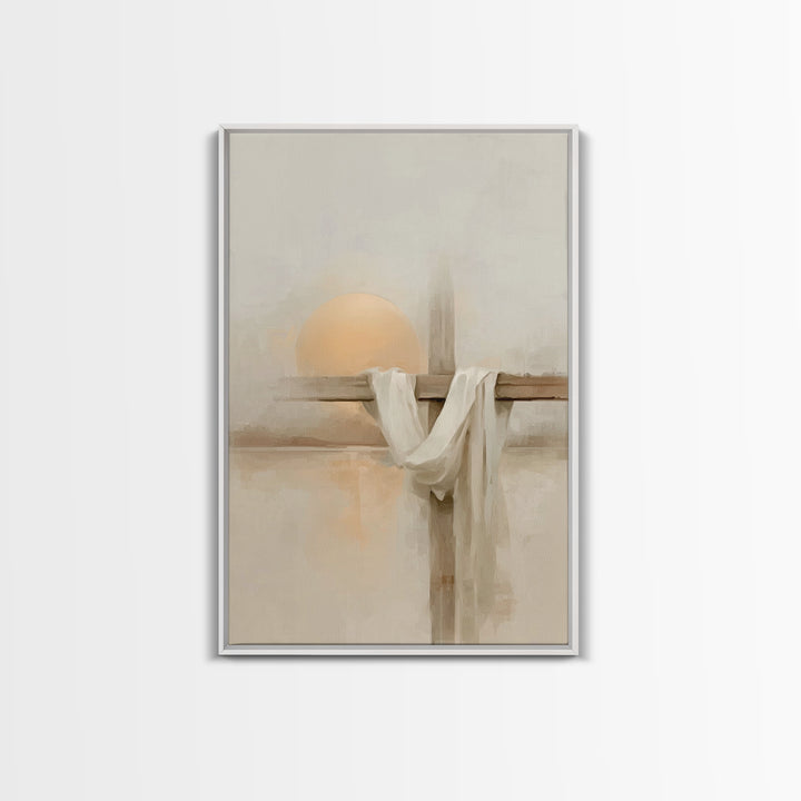 Risen Hope, Framed Canvas Print, Christian Wall Art, Christian Art Canvas, Christian Painting, Christian Christmas Art