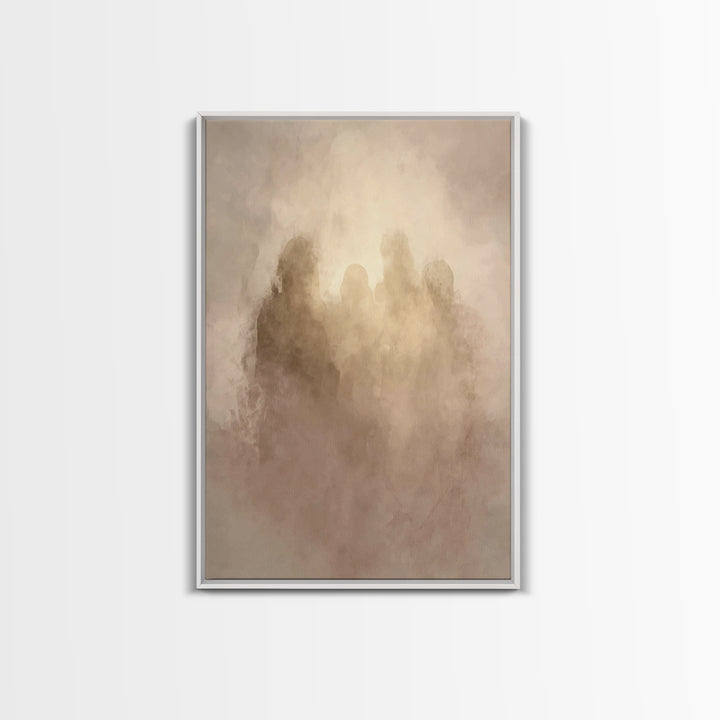 Sacred Gathering – Framed Canvas Print – Christian Wall Art – Christian Art Canvas – Christian Art Print – Christian Christmas Art