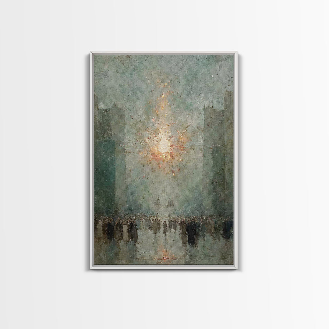 The Guiding Light - Framed Canvas Print - Christian Wall Art - Christian Art Canvas - Jesus Painting - Christmas Art - Christian Decor
