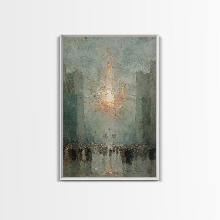 The Guiding Light - Framed Canvas Print - Christian Wall Art - Christian Art Canvas - Jesus Painting - Christmas Art - Christian Decor