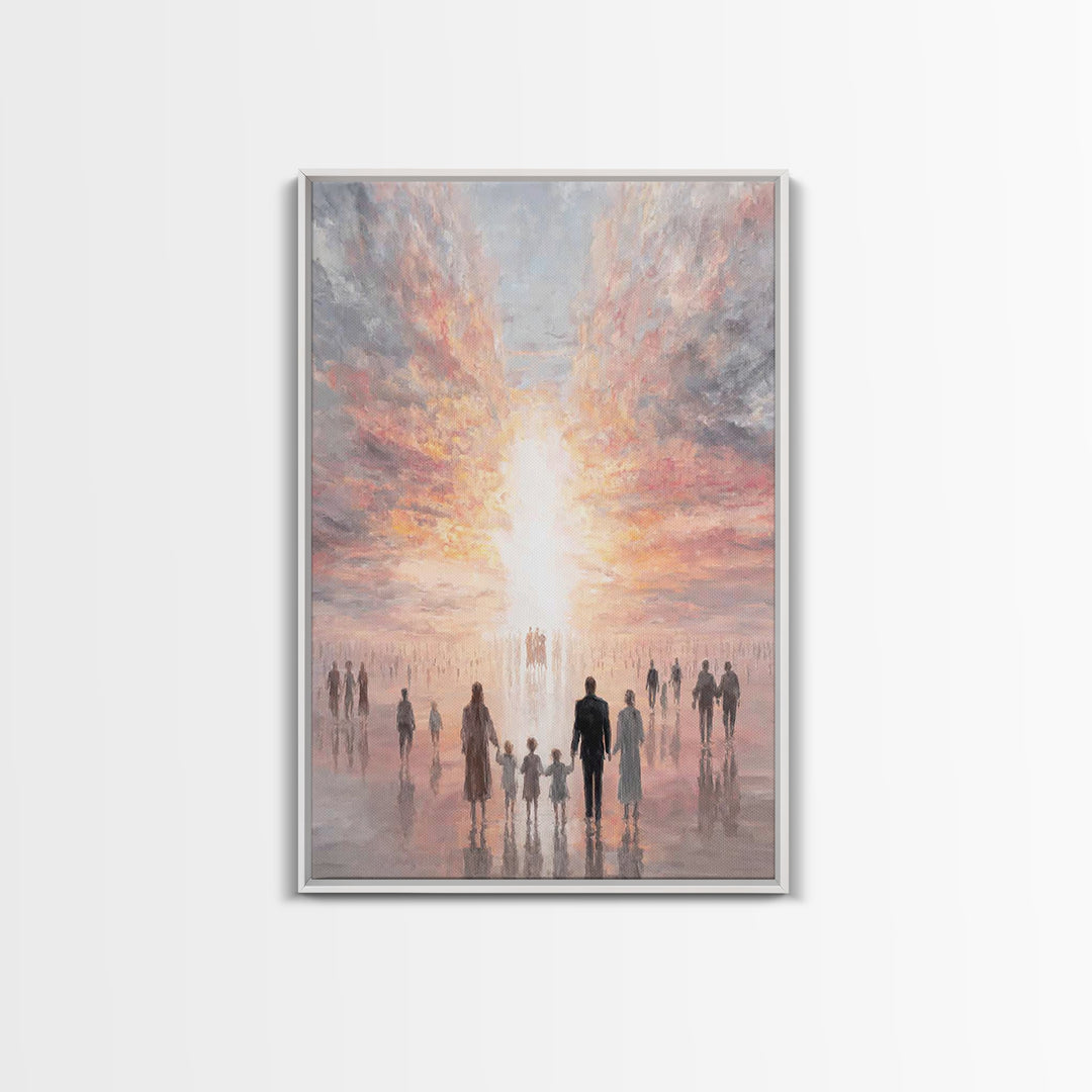 Path Of Promise - Framed Canvas Print - Christian Decor - Christian Art Canvas - Christmas Art - Jesus Painting - Christian Wall Art
