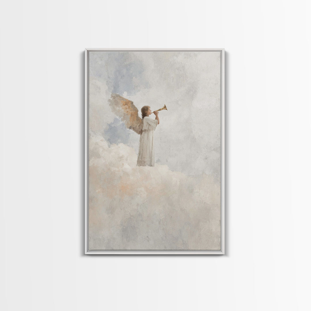 Herald Of Dawn – Framed Canvas Print – Christian Wall Art – Christian Art Canvas – Christian Paintings – Christmas Art Prints – Christian D