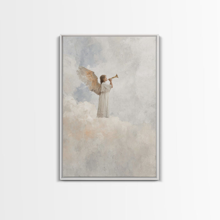 Herald Of Dawn – Framed Canvas Print – Christian Wall Art – Christian Art Canvas – Christian Paintings – Christmas Art Prints – Christian D