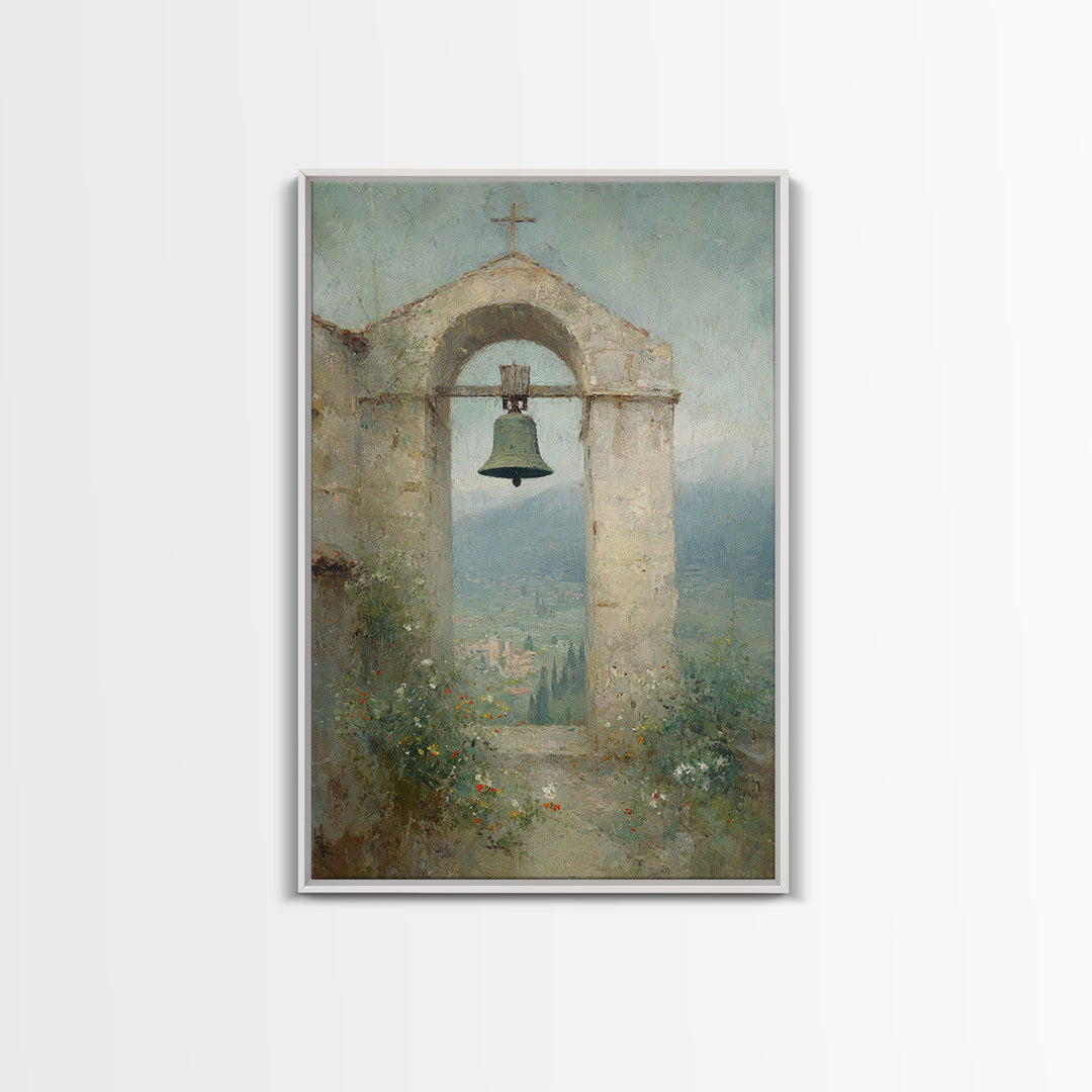 Valley Bell Blessing, Framed Canvas Print, Christian Wall Art, Christian Art Canvas, Christian Decor, Christian Gift
