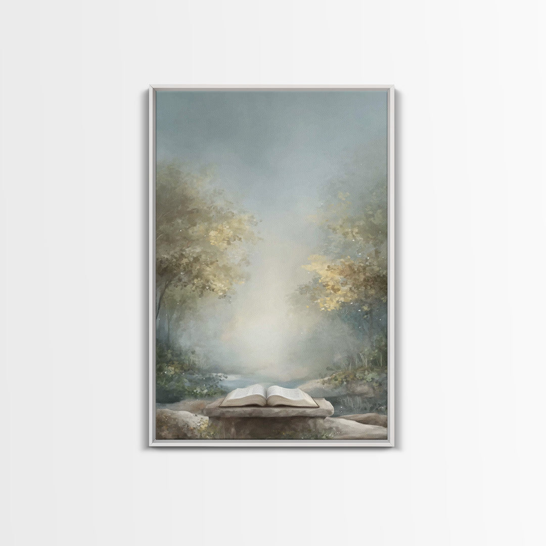 Path Of The Word – Framed Canvas Print – Christian Wall Art – Christian Art Canvas – Christian Gift – Subtle Christian Art