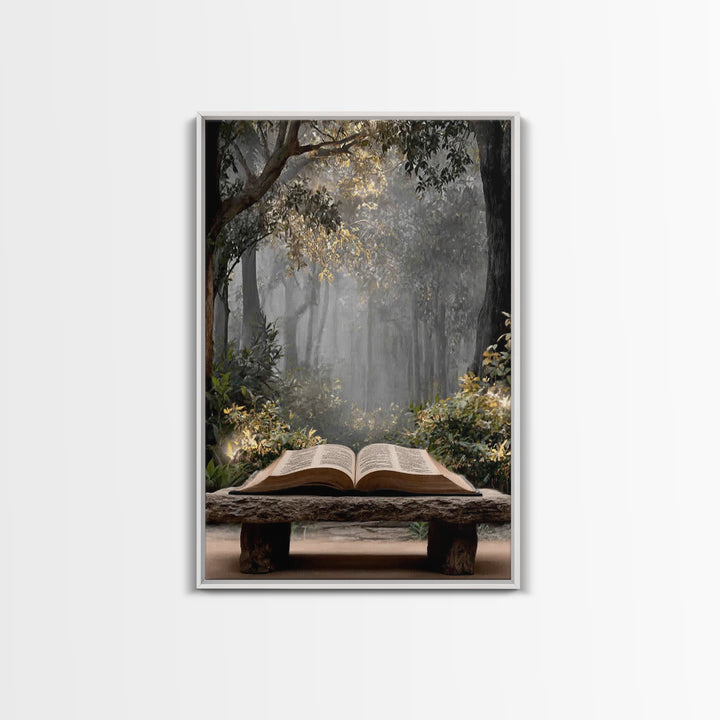 Forest Of The Word – Framed Canvas Print – Christian Wall Art – Christian Art Canvas – Christian Gift – Subtle Christian Art