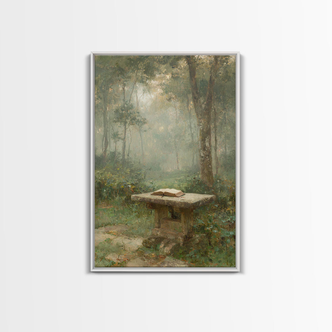 Garden Of Scripture – Framed Canvas Print – Christian Wall Art – Christian Art Canvas – Vintage Christian Art – Christian Gift