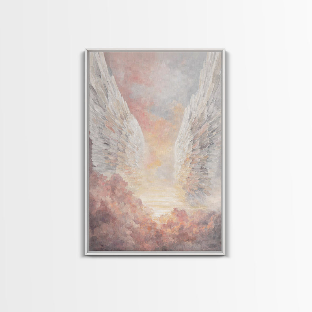 Wings Of Dawn – Framed Canvas Print – Christian Wall Art – Christian Art Canvas – Christmas Art – Christian Decoration – Christian Gift Ide