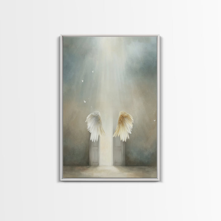 Gates Of Radiance – Framed Canvas Print – Christian Wall Art – Christian Art Canvas – Christian Decor – Christian Christmas Art – Christian