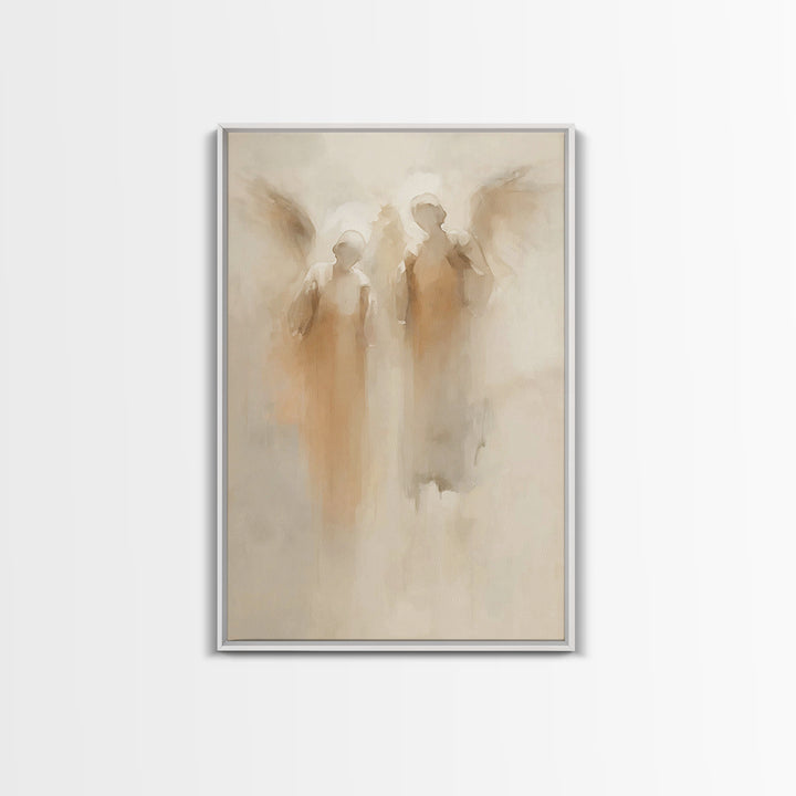Silent Watchers – Framed Canvas Print – Christian Art Canvas – Christian Wall Art – Abstract Christian Art – Christian Decor – Christian Gi