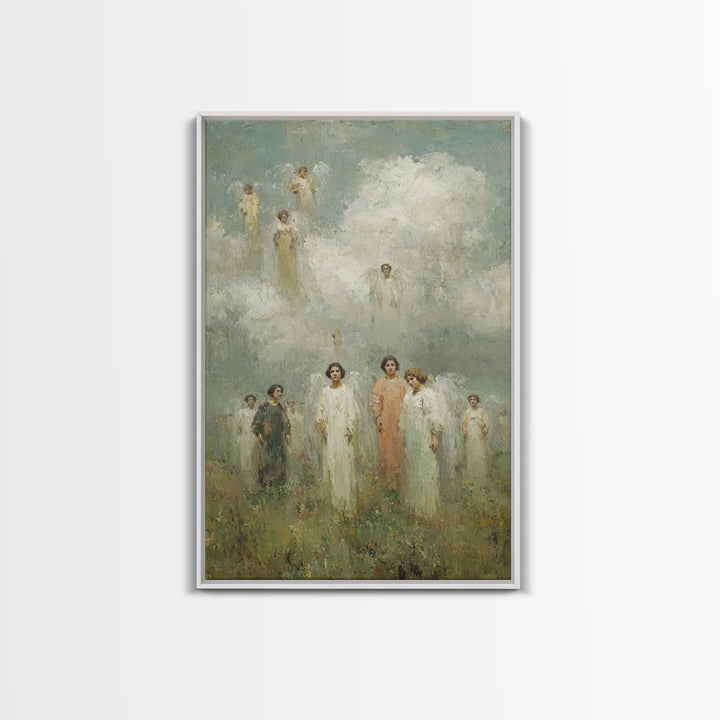 Hosts Of Light – Framed Canvas Print – Christian Wall Art – Christian Art Canvas – Christian Painting – Christian Art Print – Christian Gif