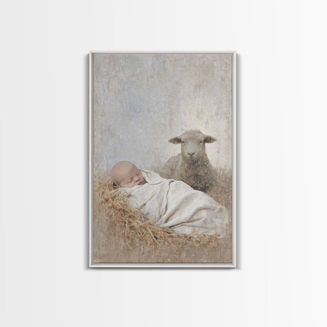 Everlasting Peace – Framed Canvas Print – Christian Art Canvas – Jesus Painting – Christmas Art Prints – Christian Wall Art – Christian Chr