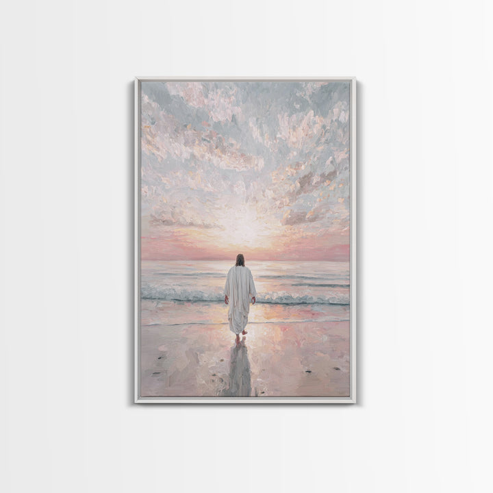 Morning Promise – Framed Canvas Print – Christian Art – Christian Art Canvas – Jesus Painting – Christian Wall Art – Subtle Christian Paint