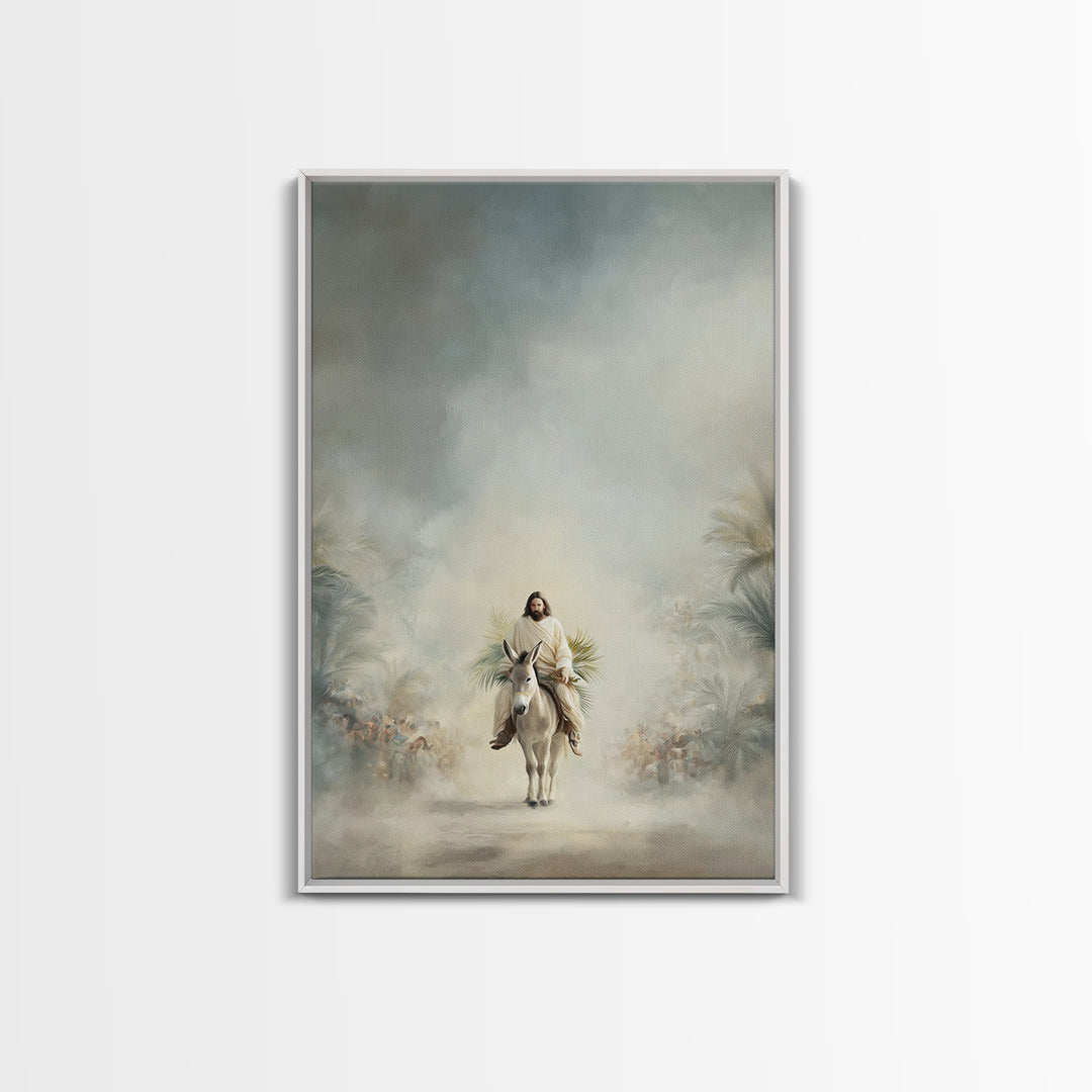 Cloudborne Peace – Framed Canvas Print – Christian Art Canvas – Jesus Painting – Subtle Christian Art – Christmas Wall Art – Christian Deco