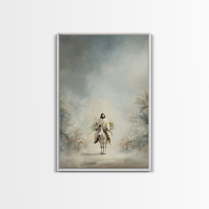 Cloudborne Peace – Framed Canvas Print – Christian Art Canvas – Jesus Painting – Subtle Christian Art – Christmas Wall Art – Christian Deco