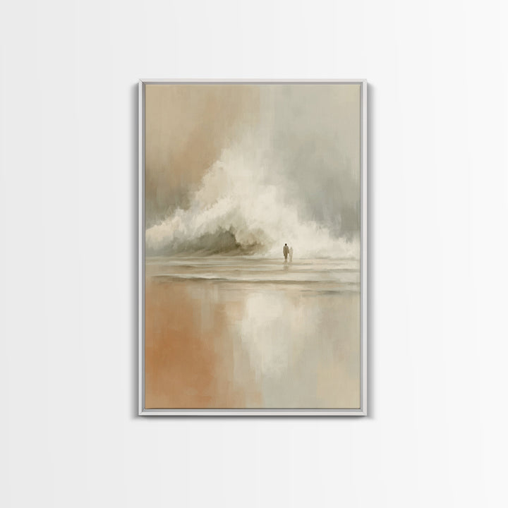 Tide Of His Presence – Framed Canvas Print – Christian Art Canvas – Jesus Painting – Christian Wall Art – Subtle Christian Art