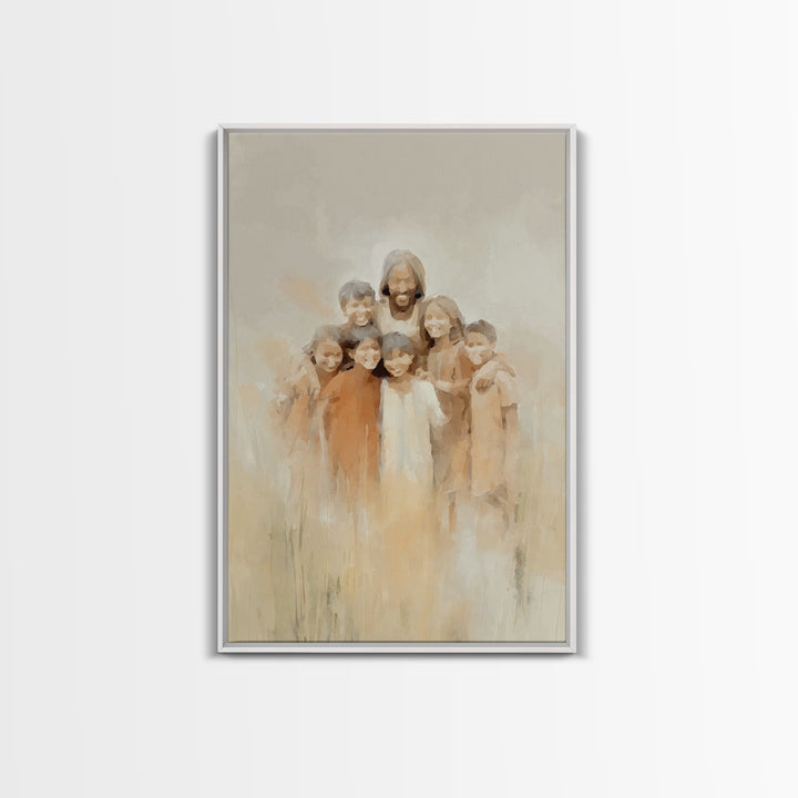 Circle of His Love | Framed Canvas Print | Christian Wall Art | Jesus Painting | Christian Art Canvas | Subtle Christian Art