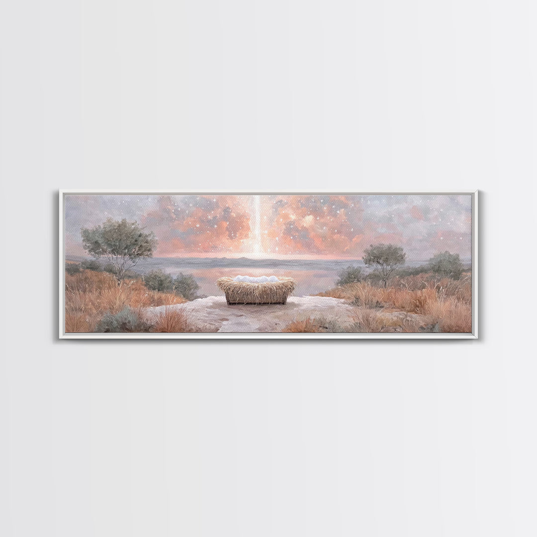 Eternal Presence – Framed Canvas Print – Christian Wall Art – Panoramic Art – Christian Art Canvas – Christian Painting – Moody Christian A