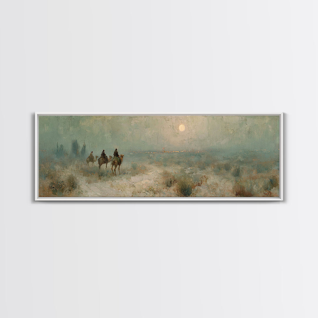 Bethlehem Road Rise – Framed Canvas Print – Panoramic Wall Art – Christian Art Canvas – Christmas Art – Christian Wall Art – Christian Chri