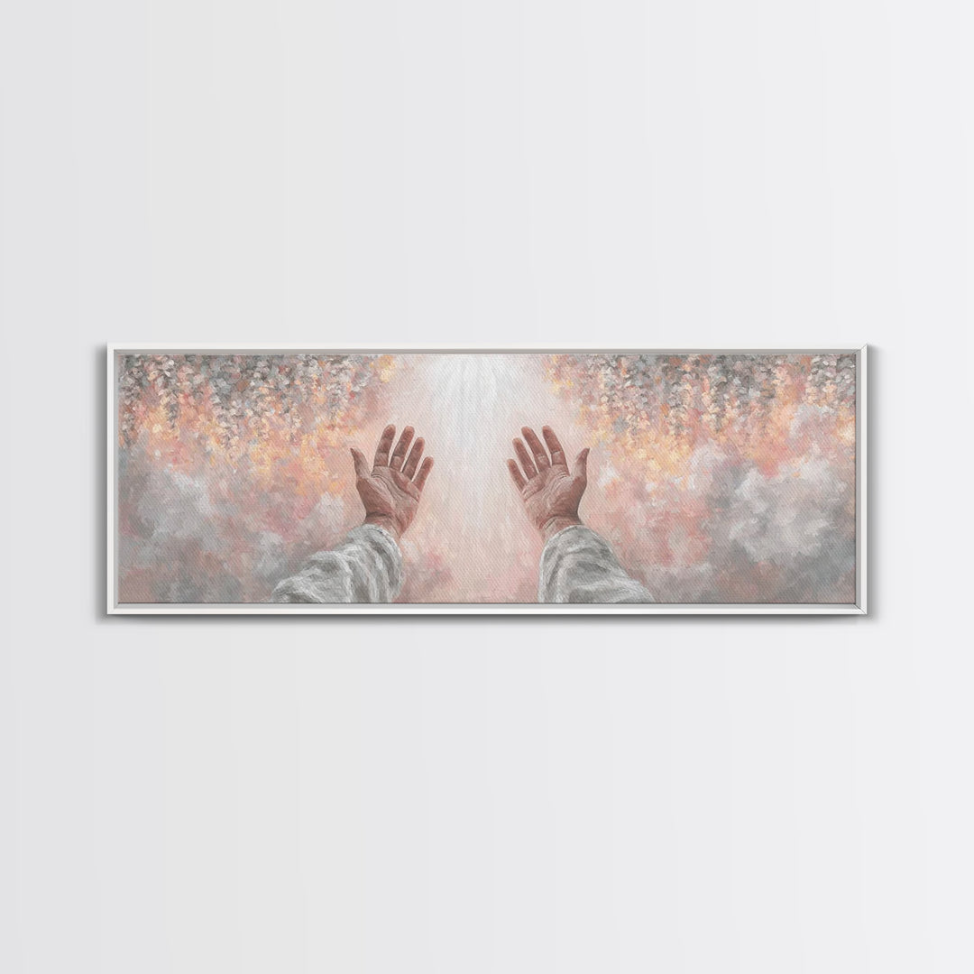 Awakening Light | Framed Canvas Print | Christian Wall Art | Panoramic Art | Christian Art Canvas | Modern Christian Art | Christian Decor