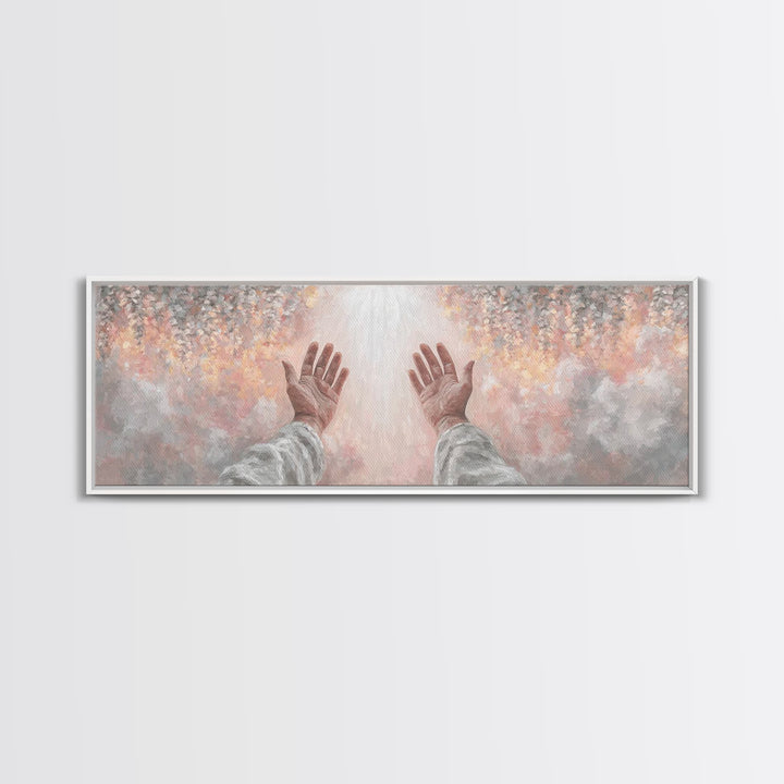 Awakening Light | Framed Canvas Print | Christian Wall Art | Panoramic Art | Christian Art Canvas | Modern Christian Art | Christian Decor