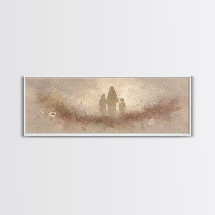Light Of Mercy – Framed Canvas Print – Christian Wall Art – Jesus Painting – Christian Art Canvas – Panoramic Art – Christian Decor – Chris