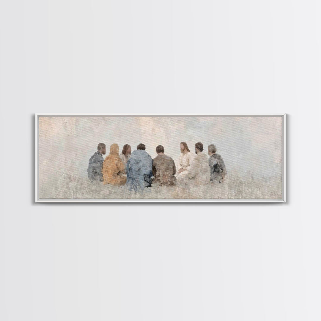 Quiet Covenant – Framed Canvas Print – Panoramic Frame – Christian Art Canvas – Christian Painting – Jesus Painting – Christian Wall Art